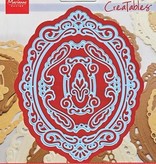 Marianne Design Preging og punching mal, elegant, oval dekorativ ramme