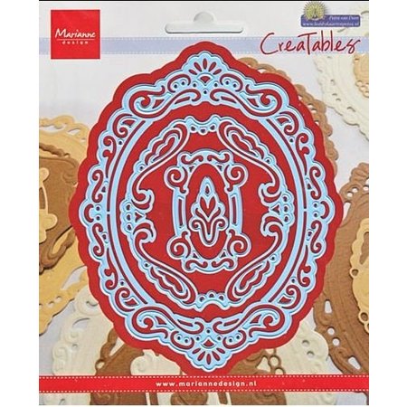 Marianne Design Goffratura e punzonatura modello, elegante, ovale cornice decorativa