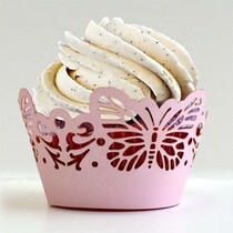 Cupcake Wrapper, 10x23cm, 1Set = 3Stück,