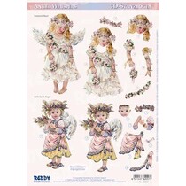 3D Die Hojas sueltas: "Susurros del ángel", 3 diseños - Copy