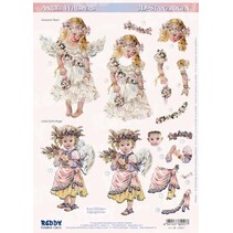 3D Die Hojas sueltas: "Susurros del ángel", 3 diseños - Copy