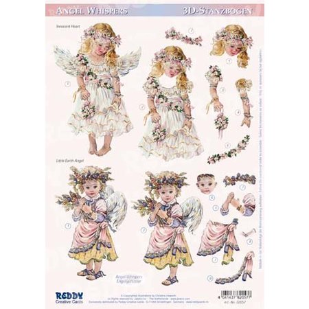 BILDER / PICTURES: Studio Light, Staf Wesenbeek, Willem Haenraets 3D Die Cut sheet: "Angel Whispers", 3 Designs - Copy