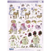 3D Die Cut sheet: Christine Haworth Designs, "kinderen", 3 Designs