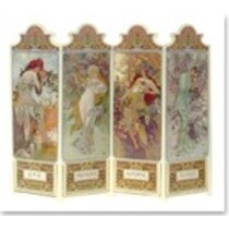 hojas de corte con troquel en 3D: "estaciones" 1896, 4 diseños