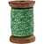 DEKOBAND / RIBBONS / RUBANS ... Exclusive, woven tape on wooden spool green