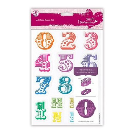 X-Cut / Docrafts Stempel med store tal