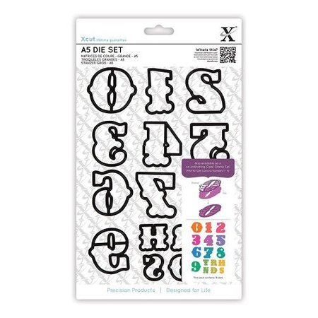 X-Cut / Docrafts X-Cut, cutting stencils with single, large numbers