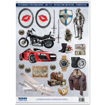 A4 Stanzbogen, Thema: Männer Motiven