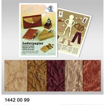 COURO DE PAPEL 250G, 23x33CM, 5Blatt.5F.SORTIERT