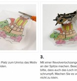 BASTELZUBEHÖR / CRAFT ACCESSORIES 4 Películas folhas com motriz, folha de 10,5x14,5 cm