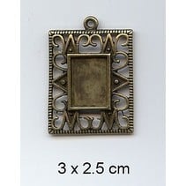 1 Fascino, Frame 3 x 2,5 cm, in metallo