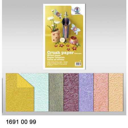 DESIGNER BLÖCKE  / DESIGNER PAPER Crush sorted paper 120gr., 21x33cm, 7 pages
