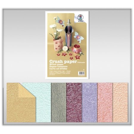 DESIGNER BLÖCKE  / DESIGNER PAPER Crush sorted paper 120gr., 21x33cm, 7 pages