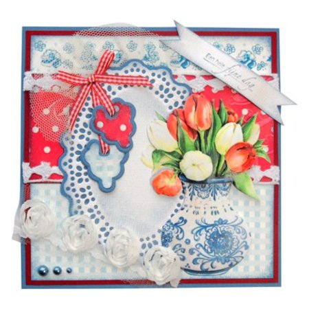Marianne Design Craftables Blomsterkurv - label, CR1209