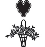 Marianne Design Craftables Blomsterkurv - label, CR1209