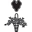 Marianne Design Craftables Blomsterkurv - label, CR1209