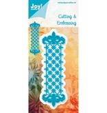 Joy!Crafts und JM Creation Frontière B modèle métallique de 3,7 x 12 cm