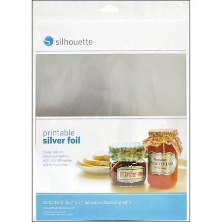 Silhouette Bedruckbare Sticker Folie - Silber