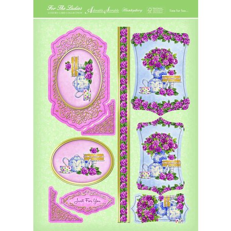 Exlusiv Luksus Craft Kit card design "For The Ladies" Collection, Time for Tea, (Limited)
