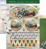 Exlusiv Luxus Bastelset Karten-Gestaltung "For The Gentlemen Collection, Race Day" Collection,Time for Tea, (Limited) - Copy