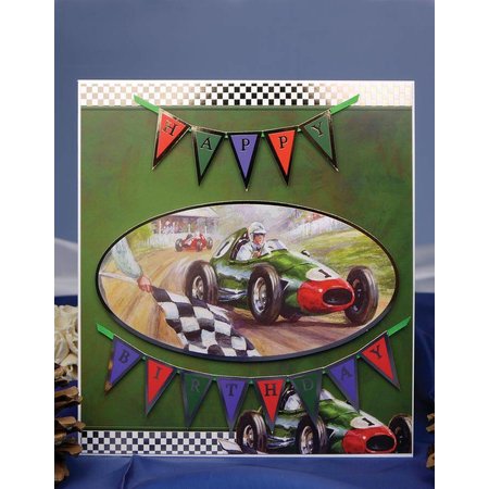 Exlusiv Luxus Bastelset Karten-Gestaltung "For The Gentlemen Collection, Race Day" Collection,Time for Tea, (Limited) - Copy