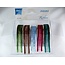 DEKOBAND / RIBBONS / RUBANS ... Organza Bänderset, 9 mm de ancho, 5 colores