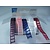 DEKOBAND / RIBBONS / RUBANS ... Organza Bänderset, 9mm wide, 5 colors