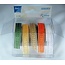 DEKOBAND / RIBBONS / RUBANS ... Organza Bänderset, 9mm breed, 5 kleuren