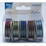 DEKOBAND / RIBBONS / RUBANS ... Organza Bänderset, 9 mm de ancho, 5 colores