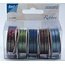 DEKOBAND / RIBBONS / RUBANS ... Organza Bänderset, 9mm wide, 5 colors