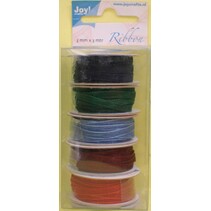 Organza Bänderset, large, des couleurs 5 3mm