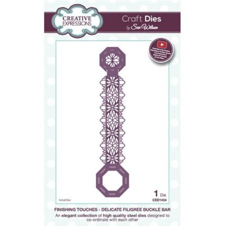 Creative Expressions Punching and embossing stencil Filigree Border