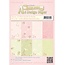 DESIGNER BLÖCKE  / DESIGNER PAPER Carta Designer, turbinii e cuori rosa / verde