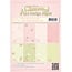 DESIGNER BLÖCKE  / DESIGNER PAPER Diseñador de papel, los remolinos y de los corazones de color rosa / verde