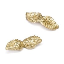 Angel wings, gold, 4.5 cm, 6 pcs.
