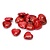 Embellishments / Verzierungen Hearts, red, 1.5 cm, 24pcs in one bag plastic.