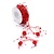 DEKOBAND / RIBBONS / RUBANS ... Pearl Rose garland, red, yard goods