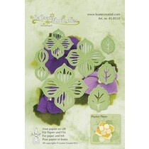 Taglio e goffratura fiori stencil