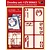 KARTEN und Zubehör / Cards 6 dispositions de cartes de luxe, de style victorien