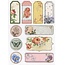 Scrapbooking ... Sponplater Stickers, nostalgi blomster