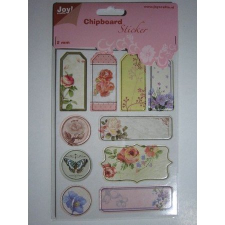 Scrapbooking ... Sponplater Stickers, nostalgi blomster