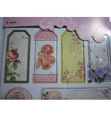 Scrapbooking ... Sponplater Stickers, nostalgi blomster