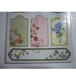 Scrapbooking ... Adesivi truciolare, fiori nostalgia.