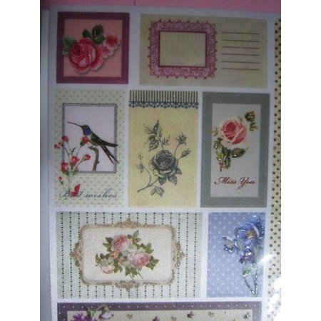 Joy!Crafts und JM Creation Satin Tag adesive, Vintage 5