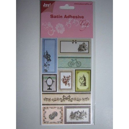 Joy!Crafts und JM Creation Satin Tag adesive, Vintage 1