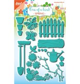 Joy!Crafts und JM Creation Socos e estampagem set stencil, conjunto de jardim