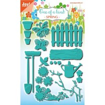 Ponsen en embossing stencil set, tuinset