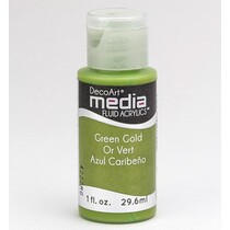 DecoArt media fluid acrylics, Green Gold