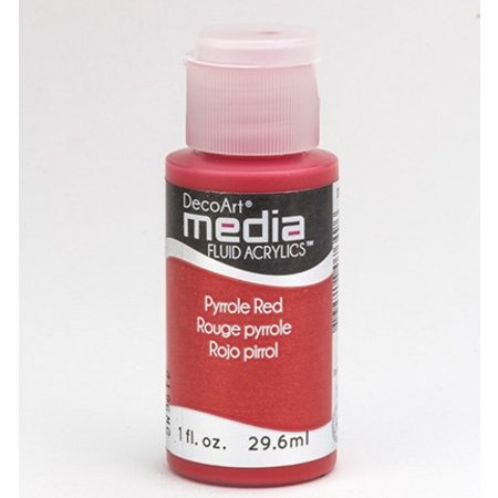 FARBE / INK / CHALKS ... DecoArt media Fluid acrylics, Pyrrole Red