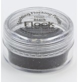 BASTELZUBEHÖR / CRAFT ACCESSORIES Samtpuder, Sparkling schwarz, 10ml